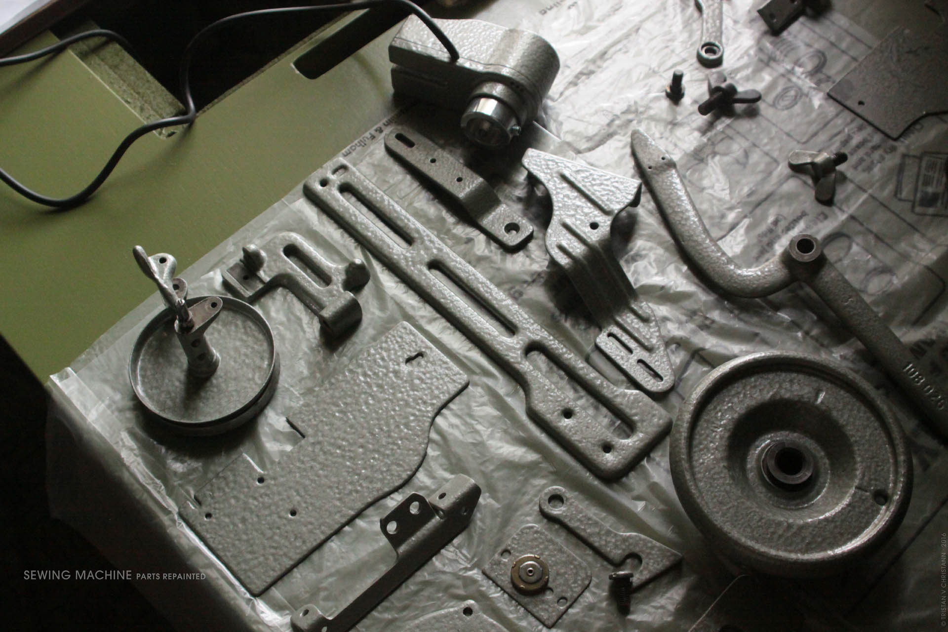 Inspection of the Weapons, Sewing Machine PFAFF 335, Painting